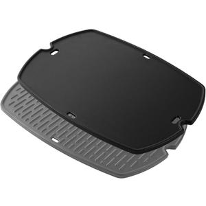 6559 Griddle Replacement Parts for Weber Q2200 Q2000 Q200 Q2400 Q220 Q240 Cast Iron Full Size Griddle Reversible Flat Top Grill Griddle Insert Plate Weber Q 200/2000 Series 396000 566002 Grill Parts