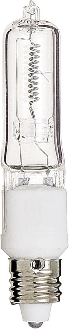 Satco S3162 120V 50-Watt T4 E11 Base Light Bulb, Clear, Pack Of 2