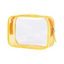 Citrus Bay Clear Travel Case. Orange