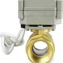 2 Way 110-240VAC 50/60Hz CR5-02 On/Off Auto Return Electrical Position Feedback Motorized Ball Valve (3/4" Brass)