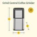 Cuisinart DCG-12BC Grind Central Coffee Grinder, Blade, Silver