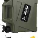 Water Containers with Spigot, BPA Free Water Jug, Military Green Water Tank, Multifunction Water Storage Containers for Camping Outdoor Hiking,Emergency Stroage, Size: 409.6 Ounces