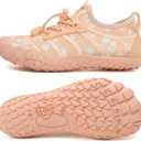 UBFEN Water Shoes for Kids Boys Girls Aqua Socks Barefoot Beach Sports Swim Pool Quick Dry Lightweight, Size 1 Big Kid