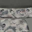 MYSKY HOME Curtains 84 Inch Length Floral Curtains for Living Room Flower Printed Light Filtering Privacy Protect Drapes Set Natural Linen Look Window Drapes Grommet 2 Panels,Pink and Grey