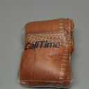 CaliTime Fall Throw Pillow Covers Decorative 18 X 18 Inches Pack of 2 Cotton Thread Stitching Edges Solid Dyed Soft Chenille Cushion Cases for Couch Sofa Bed Living Room Farmhouse Burnt Orange