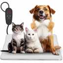 Pet Heating Pad Temperature Adjustment Anti-bite Puppy with Timer Cat Heating Pad Indoor Waterproof Pet Warming Pad Electric Heated Bed Mat Dog (XL: 35.5'' x 23.6'')