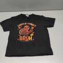 Bruh Funny Thanksgiving Turkey Gobble Shirt Boys Girls Kids T-Shirt, Size S