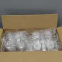 NPLUX 4 Compartment Cupcake Containers 40 Pack Cupcake Holder with Connected Airtight Lid Cupcake Boxes for 160 Cupcakes Muffins, BPA Free, Standard Size