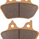 Zinger Brake Pads for Harley Davidson 2000-2007 Electra Glide Ultra Classic Touring FLHTCU-I Road Glide Road King Street Glide Fatboy Dyna Softail Night Train,2 Front&1 Rear Sintered Copper Brake Pad