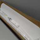 Smart LED Ceiling Light,36.2In Dimmable Modern Metal Linear LED Ceiling Lamp,Flush Mount Wraparound Shape Lighting Fixture with Remote Control for Kitchen Dining Room & Laundry 55W