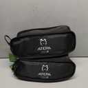 ATEPA Backpacking Chair, Ultralight Folding Portable Small Camping Chairs for Adults Compact Foldable Beach Seat with Anti-Sinking Feet & Aluminum Frame for Outdoor Hiking Travel Fishing, 2 Pack Black