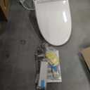 TOTO WASHLET S5 Electronic Bidet Toilet Seat with Instantaneous Water Heating, PREMIST and EWATER+ Wand Cleaning, Elongated, Cotton White - SW3446#01