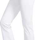 G Gradual Women's Yoga Pants with Pockets Flare Leggings High Waist Yoga Dress Pants Tall Bootcut Casual Work (White)