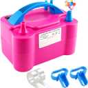 IDAODAN Electric Balloon Pump, Portable Electric Balloon Blower Machine Inflator Air Pump Dual Nozzle 110V 600W for Party Decorations