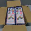 Valentines Day Gifts for Kids, 24 Pack Watercolor Paint Set with Paintbrush for Kids, Prizes Exchange Gifts Valentines Party Favors for Preschool Classroom School