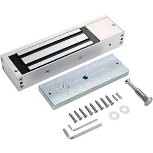 Electromagnetic Lock 1200LBS 500KG Holding Force 5 Wire Signal Output LED Electric Magnetic Door Lock 12V Fail Safe NC Mode for Access Control System