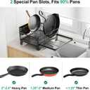 GSlife Expandable Dish Drying Rack for Kitchen Counter, Large Capacity 2-in-1 Rust Resistant Dish Drainer with Swivel Spout and Pull Out Over Sink Extension, 16.7" W x 12.6"-22.4" L, Black