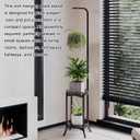 COPREE 2-tier Hanging Plant Stand 2 Pack, Space-Saving Iron Planter Shelves Flower Pot Organizer Rack Multiple Flower Pot Display Holder Shelf Indoor Outdoor Heavy Duty Planter Shelving Unit