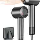 High-Speed Hair Blow Dryer: 160000 RPM Professional Hairdryer 500 Millions Negative Ionic Low Noise Thermo Control Lightweight Fast Drying with Brushless Motor for Gift Travel Home Salon