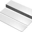 PATIKIL 10"x2" Blank Name Plates, 20 Pack Custom Engraved Name Plate Rectangle Laser Engraving Blanks for Personalized Nameplates Office Door DIY Painting Supplies, Silver, Black