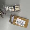 Single Cylinder, Copper High Security Cylinder Lock Single Side Open with Keys for Outside and Inside Door Replacement (L=60mm) 30/30