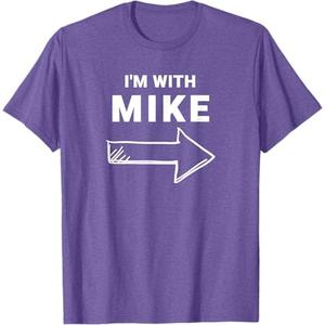 I'm with Mike Funny Group Halloween Costume T-Shirt L