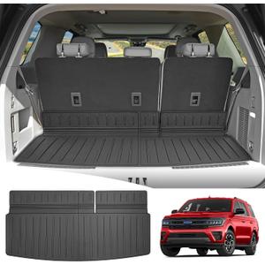Rear Cargo Mat for 2018-2024 Ford Expedition/Lincoln Navigator Trunk Mat(Not for Max or L Models), All Weather Cargo Liner for 18-24 Expedition/Navigator Accessories