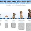 Sunheir Washable Pee Pads for Dogs 4-Pack Reusable Puppy Pads Pet Training Pads, Waterproof Dog Pee Pads for Crate, Whelping Pad, Non-Slip Protects Against Urine Leakage (Leaves - Deep Grey, 18x24)