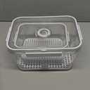 SISAYWEY Bread Box for Kitchen Countertop: 2 Pack Airtight Breadbox Food Storage Container, Portable Large Plastic Clear Container with Lid for Homemade Bread, Toast, Bagel, Donut, Cookies and Fruits