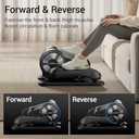Under Desk Elliptical Machine, Electric Seated Pedal Exerciser, Mini Ellipse Leg Exerciser with Remoter, 12 Level Speeds, Forward & Reverse Direction, Manual & Auto Mode for Home Office (Dark)