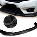 DNA MOTORING Front Bumper Lip with Vertical Stabilizers Compatible with 14-17 Honda Fit, Resin Carbon Fiber, 2-PU-669-R-RCF