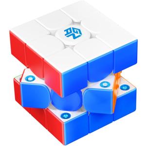 Cuberspeed GAN 356 M E V2 3x3 Stickerless Magnetic 2025 Flagship Speed Cube GAN 356 M E Pro with 48 Magnets GES Pro+ Customized 12 Tension Settings Primary Internal Version