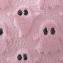 Fall Halloween Ghost Throw Pillow Covers 20x20 Set of 2 - Cute Ghost Horror Decor Pillow Cases - Faux Fur Decorative Pillows for Home Couch - Spooky Hallowen Party Decorations Indoor - Pink