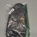 ONCAI Mens Black Knit Stripes Cozy Memory Foam scuff Slippers Slip On Warm House Shoes Indoor/ Outdoor With Best Arch Surpport (Size 8.5, Black)