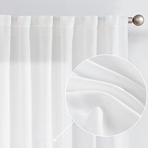 jinchan Linen Blend White Curtains 72 Inches Long for Living Room Farmhouse Rod Pocket Back Tab Light Filtering Window Drapes for Bedroom Curtains Off White 2 Panels jinchan Linen Blend White Curtains 72 Inches Long for Living Room Farmhouse Rod Pocket Back Tab Light Filtering Window Drapes for Bedroom Curtains Off White 2 Panels