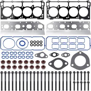 HS26423PT 5.7L Full Cylinder Gasket Set with Head Bolts Compatible with Chrysler 300, Jeep Grand Cherokee, Dodge Challenger Charger, Ram 1500 2500 3500 V8 Engine ES72200 TCS46169