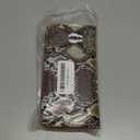 B BRENTANO Vegan Leather Slim Single-Zipper Wallet with Pocket, Wristlet and Tassel Accent (Multi Python Brown.)