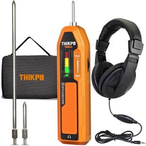 THIKPO Electronic Mechanic Stethoscope, Automotive Engine Noise & Leak Detector Tool Kit with Adjustable Headset, Dual Probes & EVA Case, Frequency Range 20Hz-20kHz for Bearings/Pumps/Pipe Flow