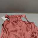 Satin Halter Backless Silt Midi Dress for Women 2024 Elegant Formal High Neck Cowl Back Silk Wedding Guest Sexy Dresses (Pink, X-Small)