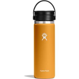 Hydro Flask Flex Sip Coffee Tumbler Insulated Stainless Steel, Non Spill, Leak Proof Travel Coffee Cup 20 Oz Fossil Brown