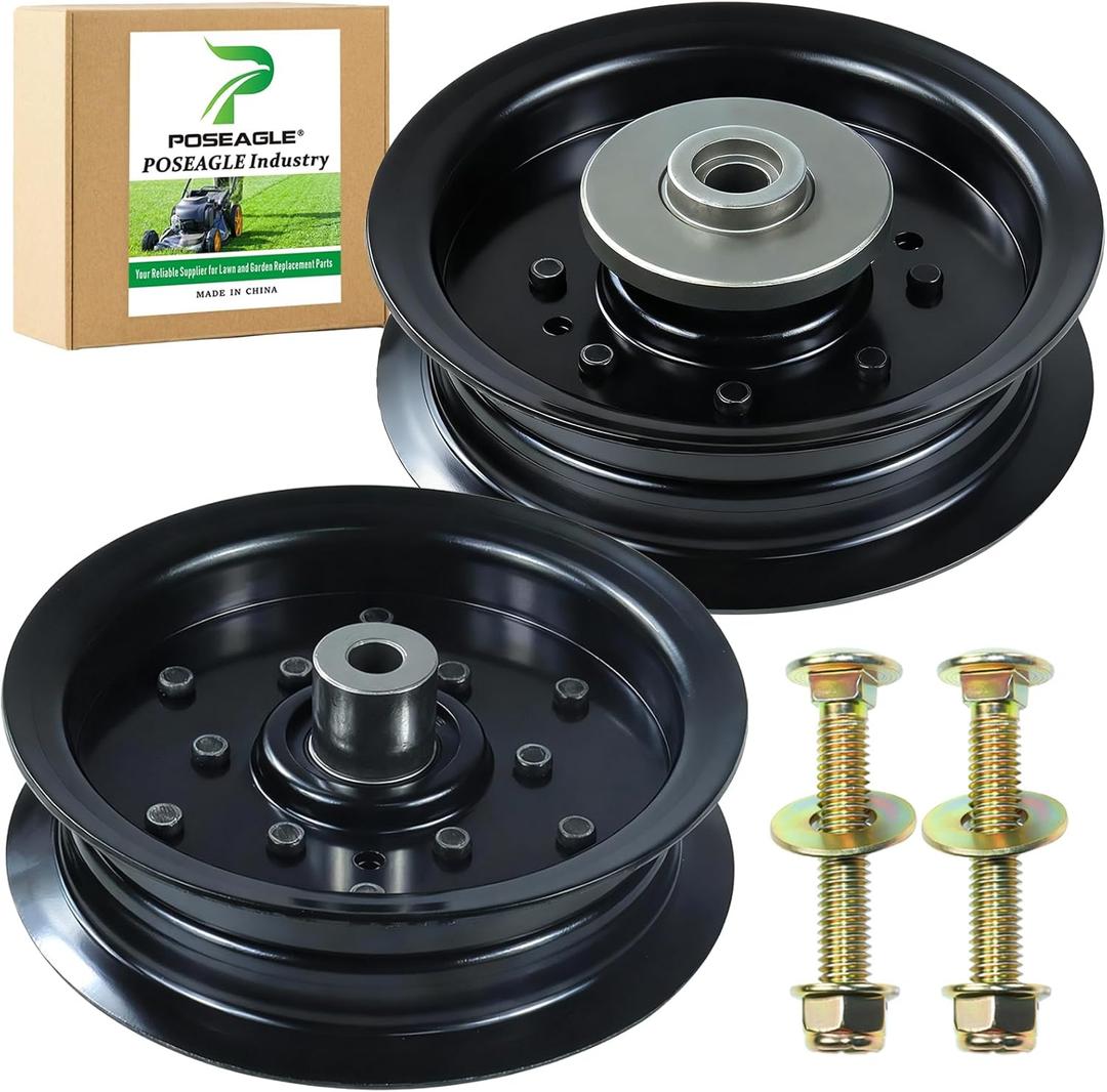 532196104 Idler Pulley with 532196106 Idler Pulley Replaces 532197379 532197380 for Husqvarna Z254 Z254f RZ5424 RZ5426 YTH2348 YTH24V48 YTH24K48 YTH24V54 LGT2654 LGT2554 MZ54 Tractors