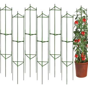 Moirsunt 6 Packs Tomato Cages Plant Cages Deformable Up to 48inch Garden Tomato Stakes Vegetable Trellis, Plant Supports Tomato Trellis for Vertical Climbing Plants Flowers Fruits
