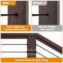 Cable Railing Protector Sleeves - 50 Pack T316 Stainless Steel Protective Sleeves - 1/8" 3/16" 5/32" Black Deck Cable Railing Hardware Kit for Wood Posts