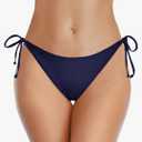 Holipick Bikini Bottoms for Women String Bathing Suit Bottom with Moderate Coverage Low Waist Swim Bottom M