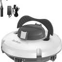 S100 Cordless Robot Pool Cleaner, Last 130Min, 18 Slope Angle, Automatic Pool Vacuum for Above Ground/Inground Pools, Self-Parking Pool Cleaner with Filter Basket, Pool Robot Up to 1100 sq.ft (Gray)