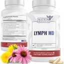 Lymph MD - Lymphatic Drainage Supplement - with Bromelain, Echinacea, Burdock Root, Dandelion, Rutin, Kelp & More - Lymph System Support for Women & Men - 60 Capsules, BBD: 08/2027