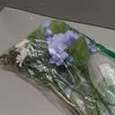 Hydrangea Artificial Flowers, 12PCS Mixed Blue Faux Flowers with Hydrangea & Daisies, Up to 16.1 Inch Long Silk Fake Flowers for Vase DIY Wedding Bouquet Party Centerpieces Arrangement Home Decor
