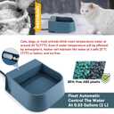 NAMSAN Automatic Water Dispenser for Dogs with Heater, Outdoor and Indoor, 2L Heated Water Bowl, Heated Watering Trough for Cats Chickens Rabbits Birds Bath Auto-Fill
