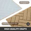 Door Mat Indoor Doormat, Brown Entryway Rug Door Mats Non-Slip Rubber Backing,Heavy Duty Low-Profile Entrance Rugs, Absorbent Resist Dirt Doormats Floor Door mat for Entryway,32"x48"