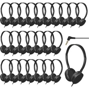 Kids Headphones Bulk 24 Pack for Classroom School, Durable Wired Headphones for Kids Student Boys Girls (002 Black) Kids Headphones Bulk 24 Pack for Classroom School, Durable Wired Headphones for Kids Student Boys Girls (002 Black)
